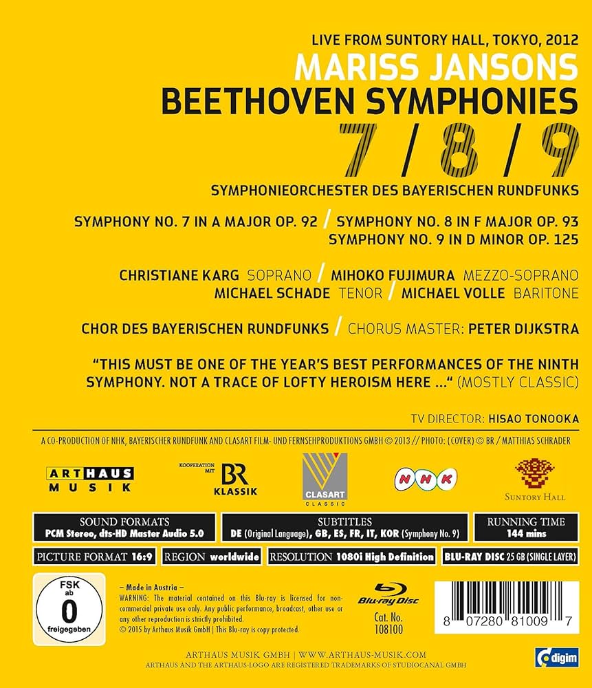 その他 Symphonies Nos. 7 &amp; 8 [Blu-ray] qqffhab Dvorak: Symphonies Nos. 7 & 8 - Philips: 4208902 - Presto CD